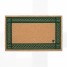 Covor intrare antiderapant, model ornamental clasic, verde, poliester si cauciuc termoplastic, 40x65cm, Eco Cocco Classico