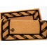 Covor intrare antiderapant, model impletit, maro, poliester si cauciuc termoplastic, 40x65cm, Eco Cocco Classico