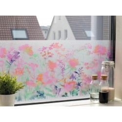 Autocolant static d-c-Fix, model floral, semitransparent, multicolor, 45cmx1.5m