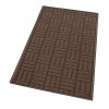 Covoras universal, 50x115cm, model forme geometrice, maro, Narciso
