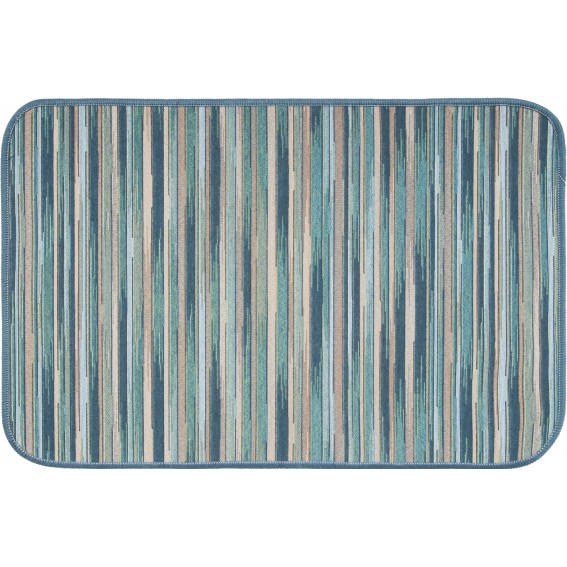 Covoras universal, 52x80cm, model dungi, nuante albastru, Chalet Plus