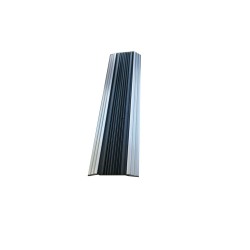 Profile aluminiu drepte pentru treapta Ersin 2151, argintiu, cu banda de cauciuc, antiderapante, 47mmx100cm, set 5 buc, cod 42116