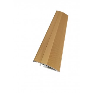 Profil trecere cu diferenta de nivel, aluminiu, 44mmx90cm, auriu, cu gauri pentru suruburi mascate, set 5 buc, 386L, Ersin