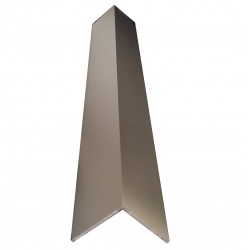 Profil aluminiu tip coltar treapta Ersin 3030, inox inchis - nuanta olive, 300cm, cod 42203