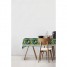 Fata de masa din material textil, imitatie frunze multicolore, 140x180 cm, 50% bumbac 50% poliester, Davo Pro Drill Monstera Elegant