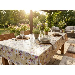 Fata masa musama, 120cmx160cm, margarete si colivii, multicolor, PVC, Gemitex