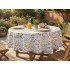 Fata de masa musama rotunda, model floral, 160cm, multicolor, PVC, Dolce Vita