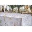 Fata de masa musama, 140cmx20m, gri/alb, model floral, pvc, Bottigelli