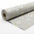 Fata de masa musama, 140cmx20m, gri/alb, model floral, pvc, Bottigelli