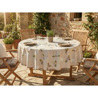 Fata de masa musama rotunda, gaste, 140cm, multicolor, PVC, Dolce Vita