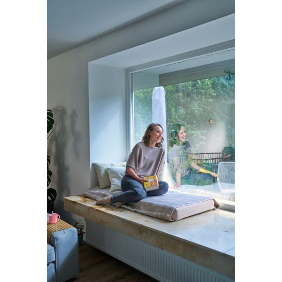 Folie protectie solara, autoadeziva, efect oglinda, semitransparent, 90cmx150cm, d-c-Fix