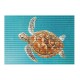 Covoras baie Sea Turtle Friedola, model testoasa, 3D, multicolor, antiderapant, dreptunghiular, spuma PVC, 48x80cm, Cod 77720.4