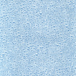 Autocolant Gekkofix Waterdrop, efect geam sablat, albastru deschis, model picaturi de apa, transparent, 45cmx15m