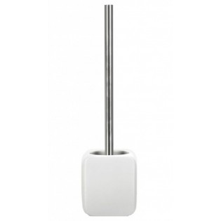 Perie WC ceramica, 10.8x38x10.8cm, alb, Cubic