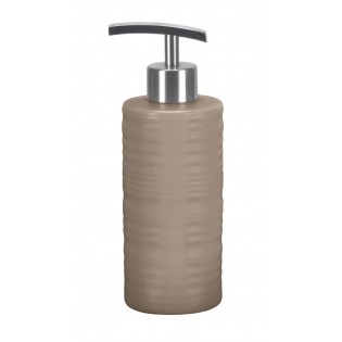 Dozator sapun lichid bej inchis, ceramica, capacitate 300 ml, Sahara, Kleine Wolke