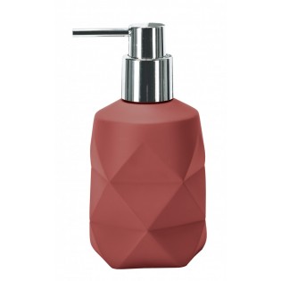Dozator sapun lichid, rosu, polirasina, capacitate 300ml, Crackle