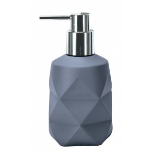 Dozator sapun lichid, gri albastrui, polirasina, capacitate 300ml, Crackle