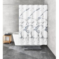 Perdea dus Kleine Wolke Marble, model imitatie marmura antracit, alb/gri, poliester cu aspect textil, 180x200cm Cod 34280