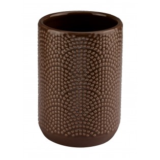 Suport periute de dinti, maro inchis, ceramica, Bow