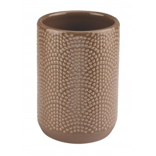 Suport periute de dinti, maro deschis, ceramica, Bow