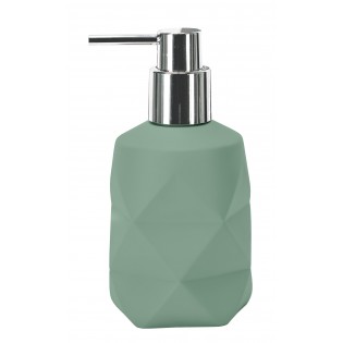 Dozator sapun lichid, verde salvie, polirasina, capacitate 300ml, Crackle