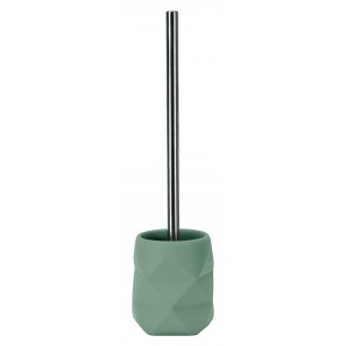 Perie WC, verde salvie, polirasina, Crackle
