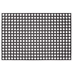 Covor intrare antiderapant Honeycomb, model fagure, negru, cauciuc reciclat, 80x120 cm, cod 112021