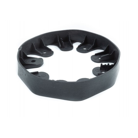 Delimitator gazon, polipropilena reciclata, negru, 100x7x5cm, set 4 bucati + 10 seturi cuie prindere
