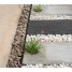 Delimitator gazon, polipropilena reciclata, negru, 100x7x5cm, set 4 bucati + 10 seturi cuie prindere