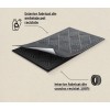 Covoras intrare antiderapant, 45x75cm, gri, cauciuc reciclat, Contours Parquet