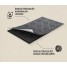 Covoras intrare antiderapant, 45x75cm, gri, cauciuc reciclat, Contours Parquet