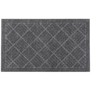 Covoras intrare antiderapant, 45x75cm, gri, cauciuc reciclat, Contours Parquet