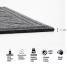 Covoras intrare antiderapant, 45x75cm, gri, cauciuc reciclat, Contours Parquet