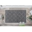 Covoras intrare antiderapant, 45x75cm, gri, cauciuc reciclat, Contours Parquet