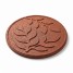 Pas japonez, 45.8x45.8x1.8 cm, reversibil, rotund, frunze maro roscat, cauciuc reciclat