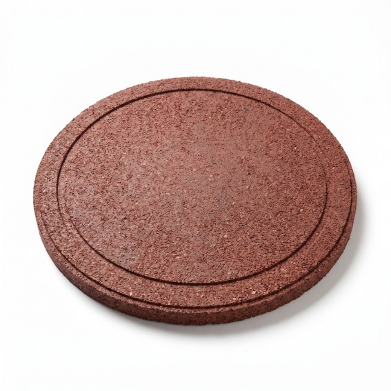 Pas japonez, 45.8x45.8x1.8 cm, reversibil, rotund, frunze maro roscat, cauciuc reciclat