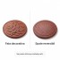 Pas japonez, 45.8x45.8x1.8 cm, reversibil, rotund, frunze maro roscat, cauciuc reciclat