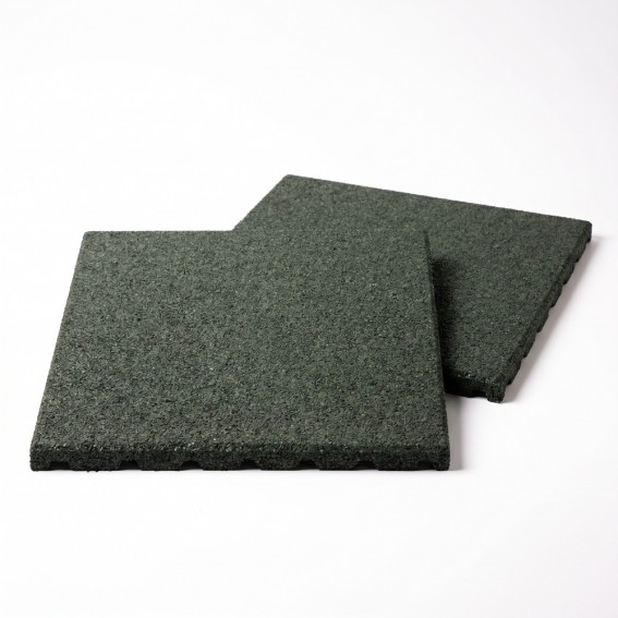 Pavela cauciuc reciclat, 50x50x2.5cm, verde, Rubber Tile