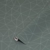 Autocolant decorativ, model figuri geometrice argintii pe fond gri inchis, 67.5cmx2m, d-c-fix