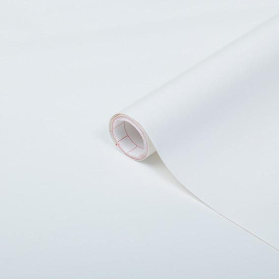 Autocolant uni d-c-Fix, alb, mat, 45cmx2m