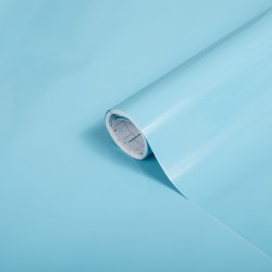Autocolant uni d-c-Fix Aqua, albastru deschis, lucios, 67.5cmx2m