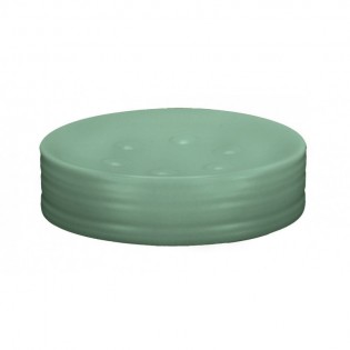 Savoniera ceramica, verde salvie, 11.3x3cm, Sahara