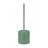Perie WC, verde salvie, ceramica, 12x36.5x12cm, Sahara