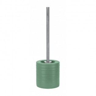 Perie WC, verde salvie, ceramica, 12x36.5x12cm, Sahara