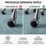 Protectie pardoseala pentru scaun de birou, mocheta si covor, Duragrip Meta, PET, cu zimti de ancorare, transparenta, 90 x 120 cm