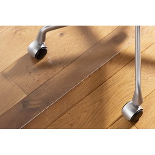 Protectie pardoseala pentru scaun de birou, parchet si suprafete dure, Duragrip Meta, PET, antiderapanta, transparenta, 90 x 120 cm