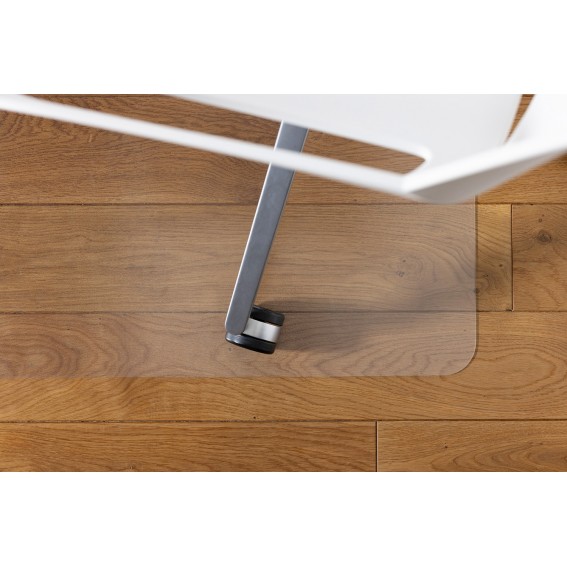 Protectie pardoseala pentru scaun de birou, parchet si suprafete dure, Duragrip Meta, PET, antiderapanta, transparenta, 90 x 120 cm
