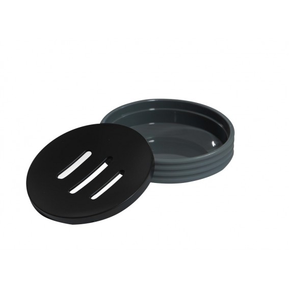 Savoniera gri antracit cu negru, cauciuc, Tara Rubber