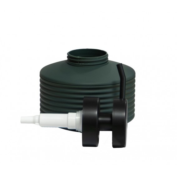 Dozator sapun lichid verde inchis, cauciuc, capacitate 320ml, Tara Rubber