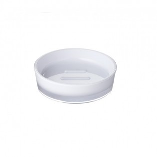 Savoniera Ridder, alb lucios, plastic acrilic, Disco